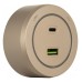 Розетка USB и type C на треке Arte Milano Am-track-sockets-39 399731TS/USB-Type-C Gold