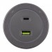 Розетка USB и type C на треке Arte Milano Am-track-sockets-39 399731TS/USB-Type-C Grey