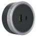 Розетка USB и type C на треке Arte Milano Am-track-sockets 380066TS LED/USB-Type-C Grey
