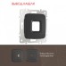 Розетка для вывод кабеля без рамки Arte Milano am-205 205.49-1.black