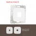 Розетка для вывод кабеля без рамки Arte Milano am-205 205.49-1.white
