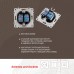 Розетка двойная RJ-11 и Ethernet RJ-45, без рамки Arte Milano am-202 202.44-1.black