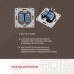 Розетка двойная RJ-11 и Ethernet RJ-45, без рамки Arte Milano am-202 202.44-1.silver