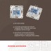 Розетка двойная RJ-11 и Ethernet RJ-45, без рамки Arte Milano am-203 203.44-1.white