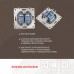 Розетка двойная RJ-11 и Ethernet RJ-45, без рамки Arte Milano am-205 205.44-1.silver