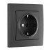 Розетка с заземлением и со шторкой Arte Milano SET06-1 SET06-1-40-1 black Розетка с заземлением и со шторкой Arte Milano SET06-1 SET06-1-40-1 black