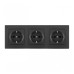 Розетка с заземлением и со шторкой Arte Milano SET06-3 SET06-3-40-1x3 black Розетка с заземлением и со шторкой Arte Milano SET06-3 SET06-3-40-1x3 black