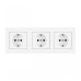 Розетка с заземлением и со шторкой Arte Milano SET06-3 SET06-3-40-1x3 white Розетка с заземлением и со шторкой Arte Milano SET06-3 SET06-3-40-1x3 white