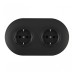 Розетка с заземлением и со шторкой Arte Milano SET08-2 SET08-2-40-1x2 black