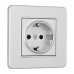 Розетка с заземлением и со шторкой Arte Milano SET16-1 SET16-1-40-1 silver Розетка с заземлением и со шторкой Arte Milano SET16-1 SET16-1-40-1 silver