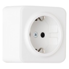 Розетка с заземлением и со шторкой Arte Milano am-310 310.40-1.white