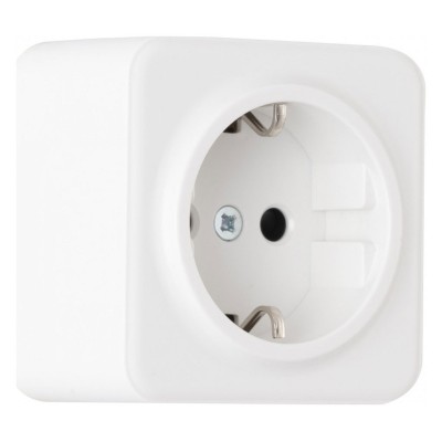 Розетка с заземлением и со шторкой Arte Milano am-310 310.40-1.white