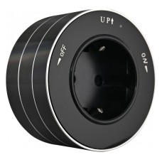 Розетка с заземлением на треке Arte Milano Am-track-sockets 380011TS/ES Black