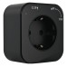Розетка с заземлением на треке Arte Milano Am-track-sockets 380022TS/ES Black