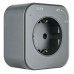 Розетка с заземлением на треке Arte Milano Am-track-sockets 380022TS/ES Grey