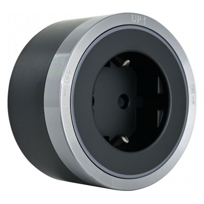 Розетка с заземлением на треке Arte Milano Am-track-sockets 380066TS LED/ES Grey