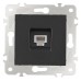 Розетка телефонная RJ-11 без рамки Arte Milano am-203 203.51-1.black