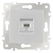 Розетка телефонная RJ-11 без рамки Arte Milano am-203 203.51-1.silver