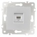 Розетка телефонная RJ-11 без рамки Arte Milano am-203 203.51-1.silver