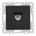 Розетка телефонная RJ-11 без рамки Arte Milano am-206 206.51-1.black