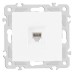 Розетка телефонная RJ-11 без рамки Arte Milano am-206 206.51-1.white