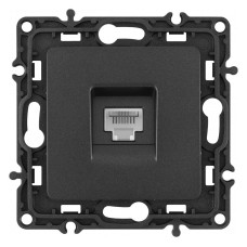 Розетка телефонная RJ-11 без рамки Arte Milano am-217 217.51-1.black
