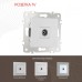 ТВ-розетка без рамки Arte Milano am-203 203.43-1.silver