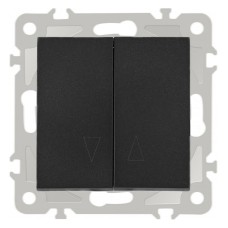 Выключатель для жалюзи без рамки Arte Milano 206 206.38-2.black