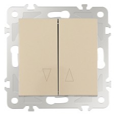 Выключатель для жалюзи без рамки Arte Milano 206 206.38-2.shampan