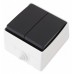 Выключатель проходной двухклавишный Arte Milano 309 309.32-2.grey