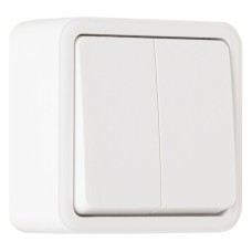 Выключатель проходной двухклавишный Arte Milano 310 310.32-2.white