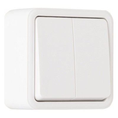 Выключатель проходной двухклавишный Arte Milano 310 310.32-2.white