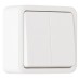 Выключатель проходной двухклавишный Arte Milano 310 310.32-2.white