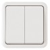 Выключатель проходной двухклавишный Arte Milano 310 310.32-2.white