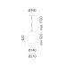 Подвесной светильник Artemide Gople RWB