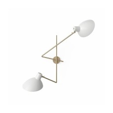 Настенный светильник Astep VV Cinquanta Twin brass/white