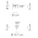Настенный/Потолочный светильник Axo Light AP AX20 PI