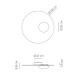 Настенный/Потолочный светильник Axo Light Kwic 48 Black