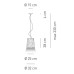 Подвесной светильник Axo Light SP DAM 032 Pearl grey
