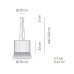 Подвесной светильник Axo Light SP SKR 070 Black/White