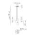 Подвесной светильник Axo Light SP Spillray 3