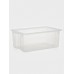 Контейнер для хранения Porter, 50 л, 66×42×26 см, с крышкой, прозрачный