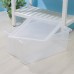 Контейнер для хранения Porter, 50 л, 66×42×26 см, с крышкой, прозрачный