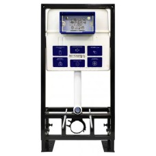 Инсталляция для унитаза BETTOSERB sava free standing, клавиша смыва хром матовый/хром глянец