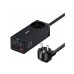 Зарядная станция Baseus PowerCombo, GAC+2U+2C 65W + Type-C-Type-C, PD, 65W, 1 м, чёрная