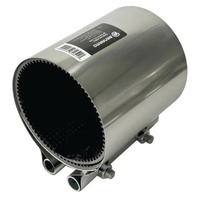 Хомут Benarmo ремонтный свертный односторонний сталь нерж Ду 100 Дн 108-118 L-200мм