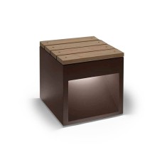 Скамья B.lux Vanlux Lap Bench 45B Led Rust