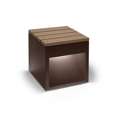Скамья B.lux Vanlux Lap Bench 45B Led Rust