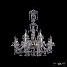 Подвесная люстра Bohemia Ivele Crystal 1409/8+4/240/XL-76 G