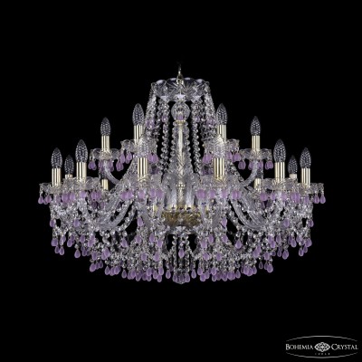 Подвесная люстра Bohemia Ivele Crystal 1410/12+6/300 G V7010